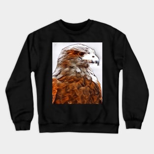 Beautiful Bald Eagle Watercolor Painting Crewneck Sweatshirt